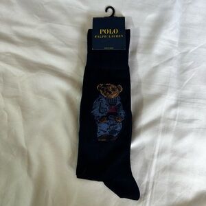 Polo bear ralph lauren dress socks pair. Brand new old stock